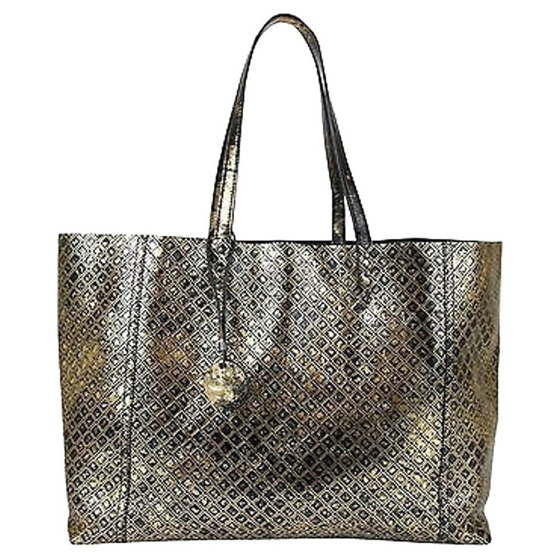 womens black leather tote