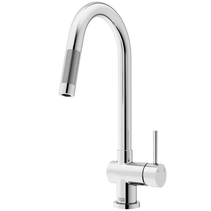 VIGO Gramercy 17" H Single Handle Pull-Down Spout Kitchen Faucet with Touchless Sensor - Chrome