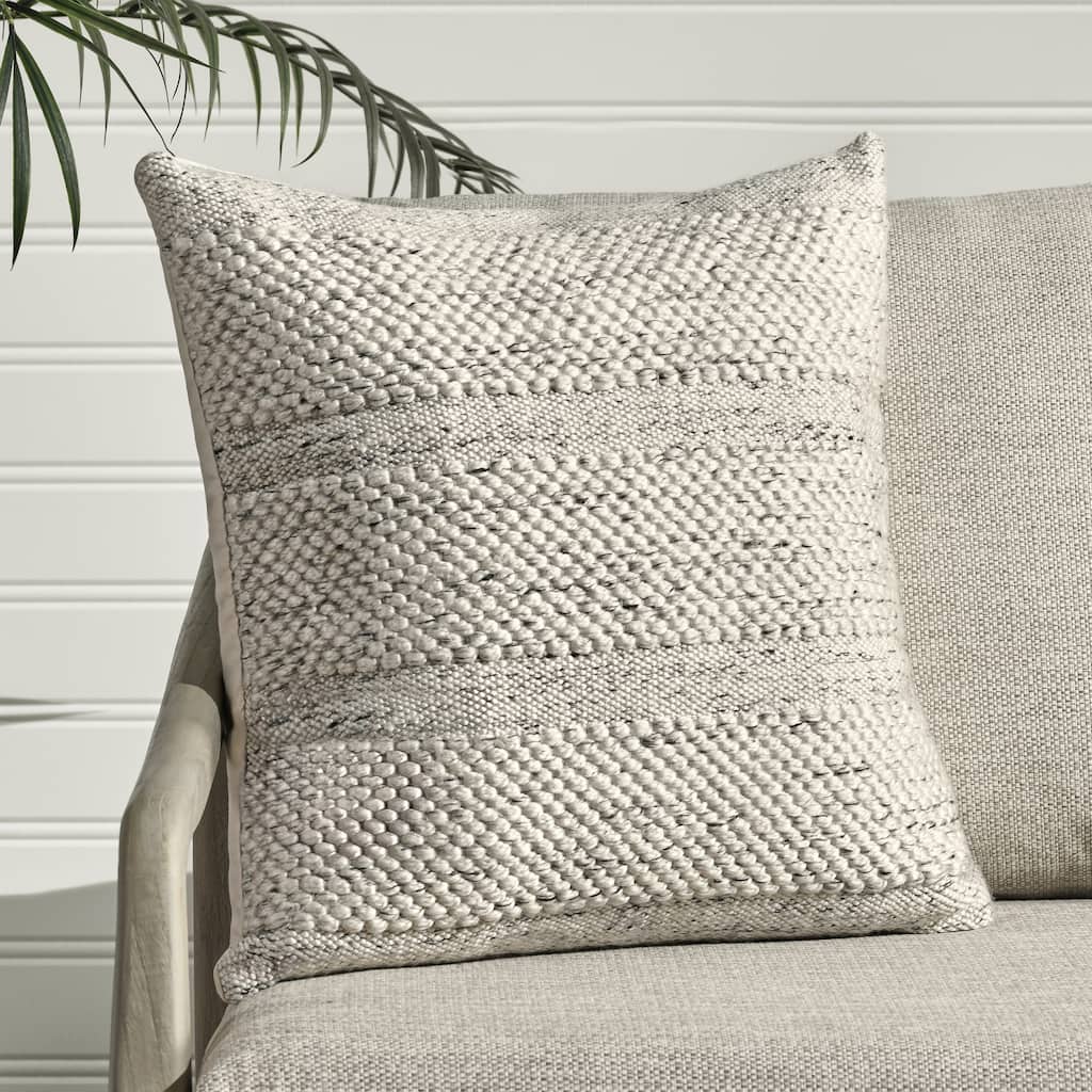 Villa by Classic Home Ford Recycled Fabric Throw Pillow