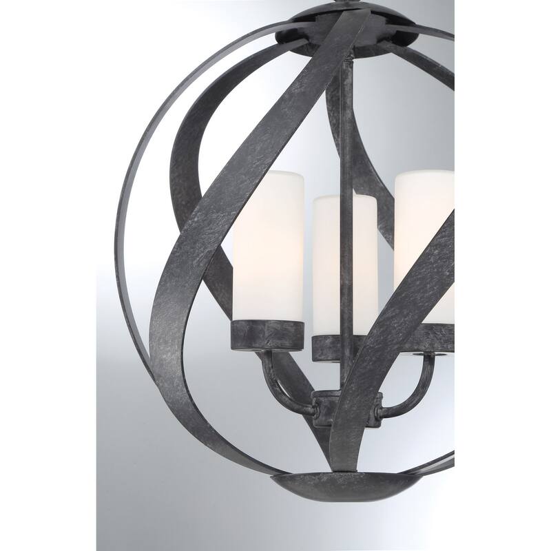 Blacksmith 3-Light Pendant in Old Black Finish