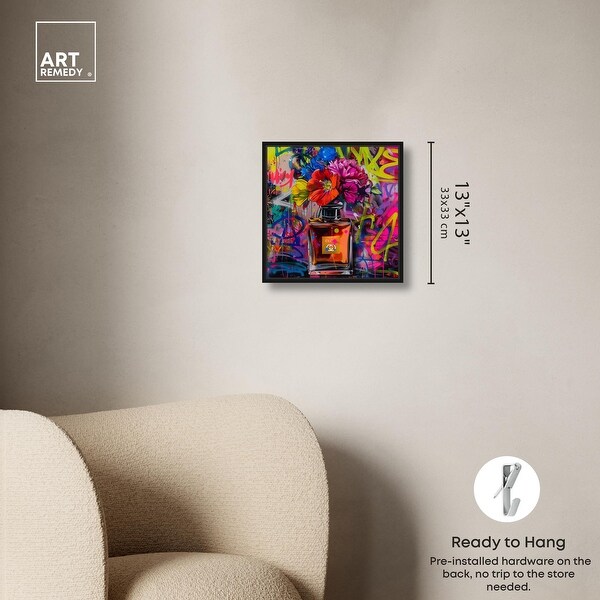 Graffiti Floral Perfume Canvas Graffiti Art by Art Remedy - On