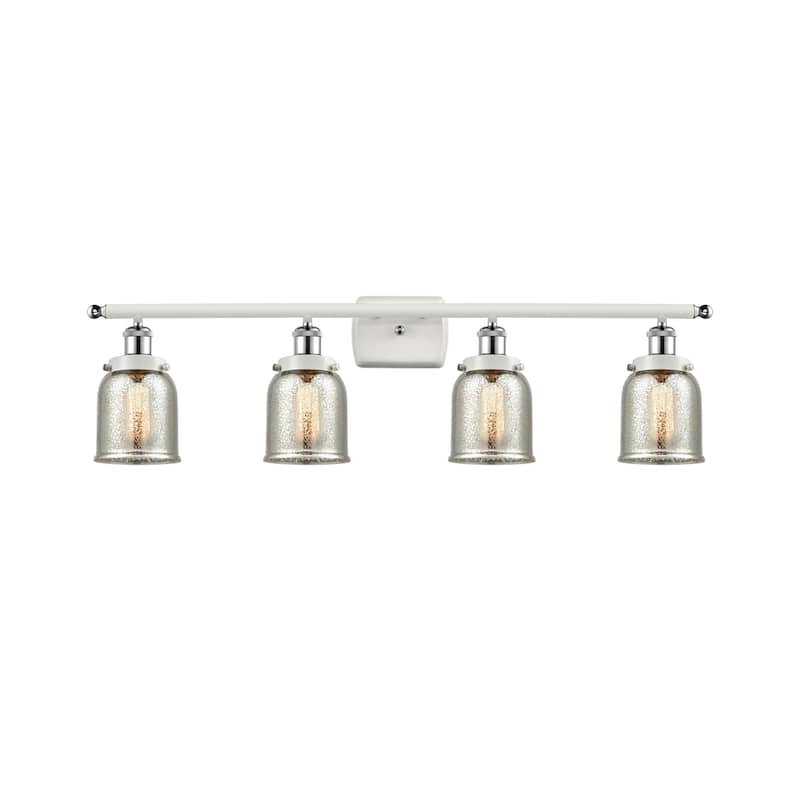Innovations Lighting 916-4W-12-36 Bell Vanity Bell 4 Light 36" Wide - White and Polished Chrome / Silver Plated Mercury