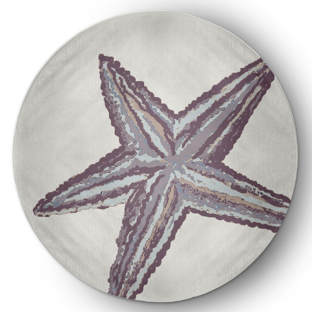 Large Starfish Nautical Indoor/Outdoor Rug