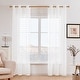 Deconovo Dots Decorative Sheer Curtain for Living Room (2 Panels)