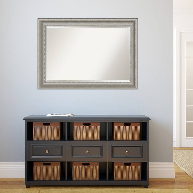 Beveled Wall Mirror - Parlor Black Frame