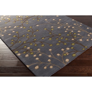 Sakura Handmade Transitional Floral Wool Area Rug