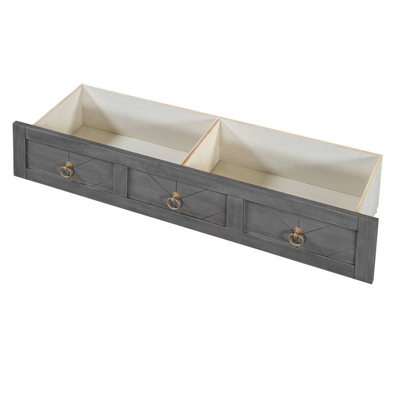 Space-Saving Full/Queen Murphy Bed with Dual USB Charging and Under-Bed Drawer