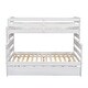 preview thumbnail 36 of 34, Twin Over Full Bunk Bed with Twin Trundle, Solid Wood Bunk Bed Frame with Ladder and Guardrail, Can Be Separated into 3 Beds