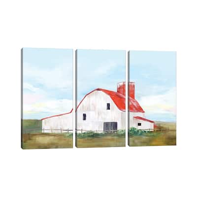 iCanvas "Red Barn II" by Isabelle Z 3-Piece Canvas Wall Art Set