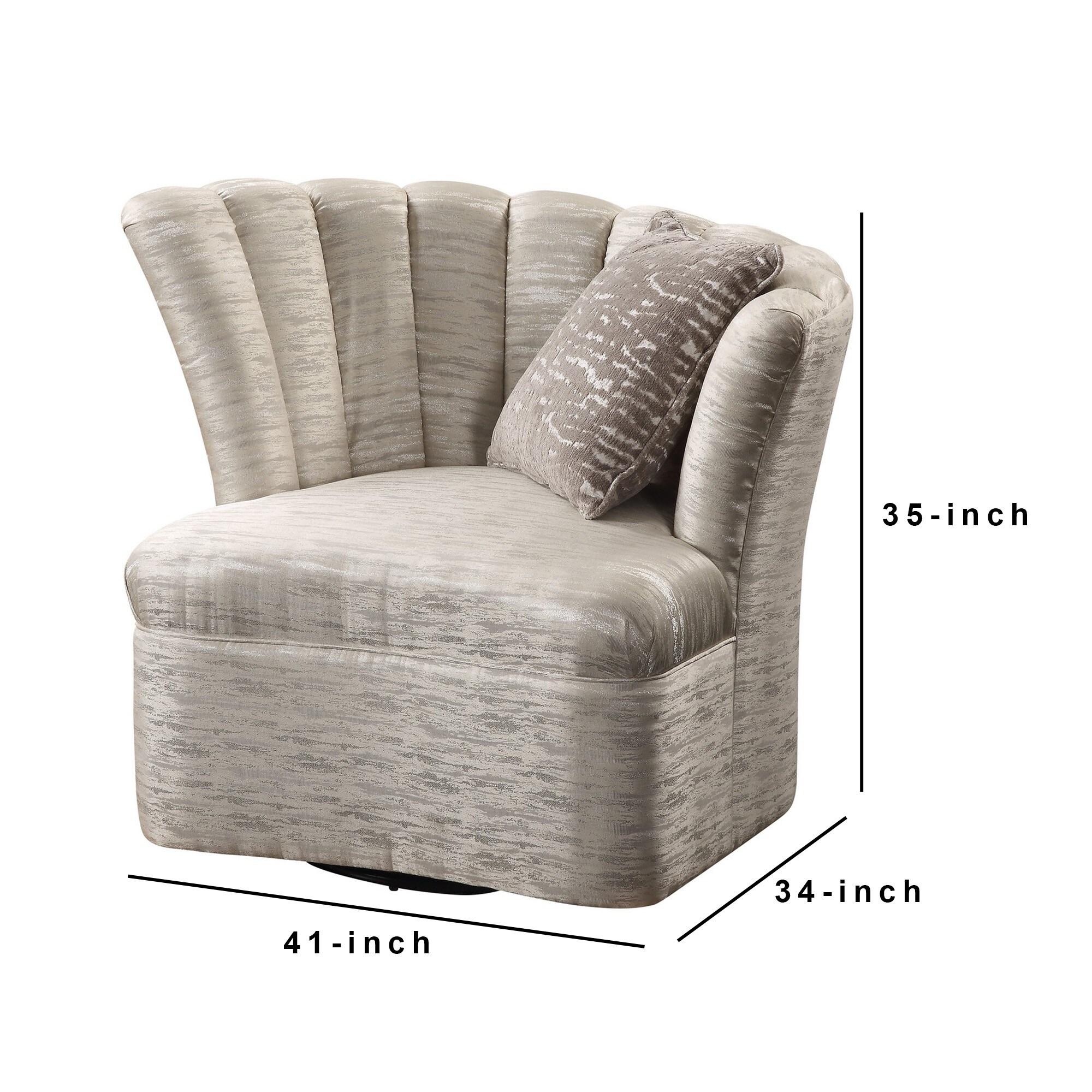 Cream colored sales swivel chairs