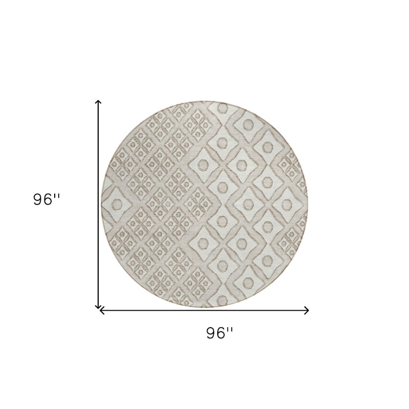 HomeRoots Geometric Transitional Rectangle Outdoor Rug