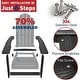 preview thumbnail 53 of 56, WINSOON All Weather HIPS Outdoor Folding Adirondack Chairs Outdoor Chairs Set of 4