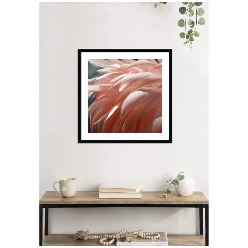 Kate and Laurel Flamingo No. 1 by Alicia Bock Framed Wall Art Print