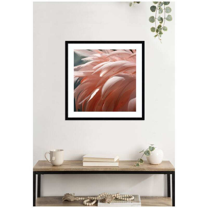 Kate and Laurel Flamingo No. 1 by Alicia Bock Framed Wall Art Print