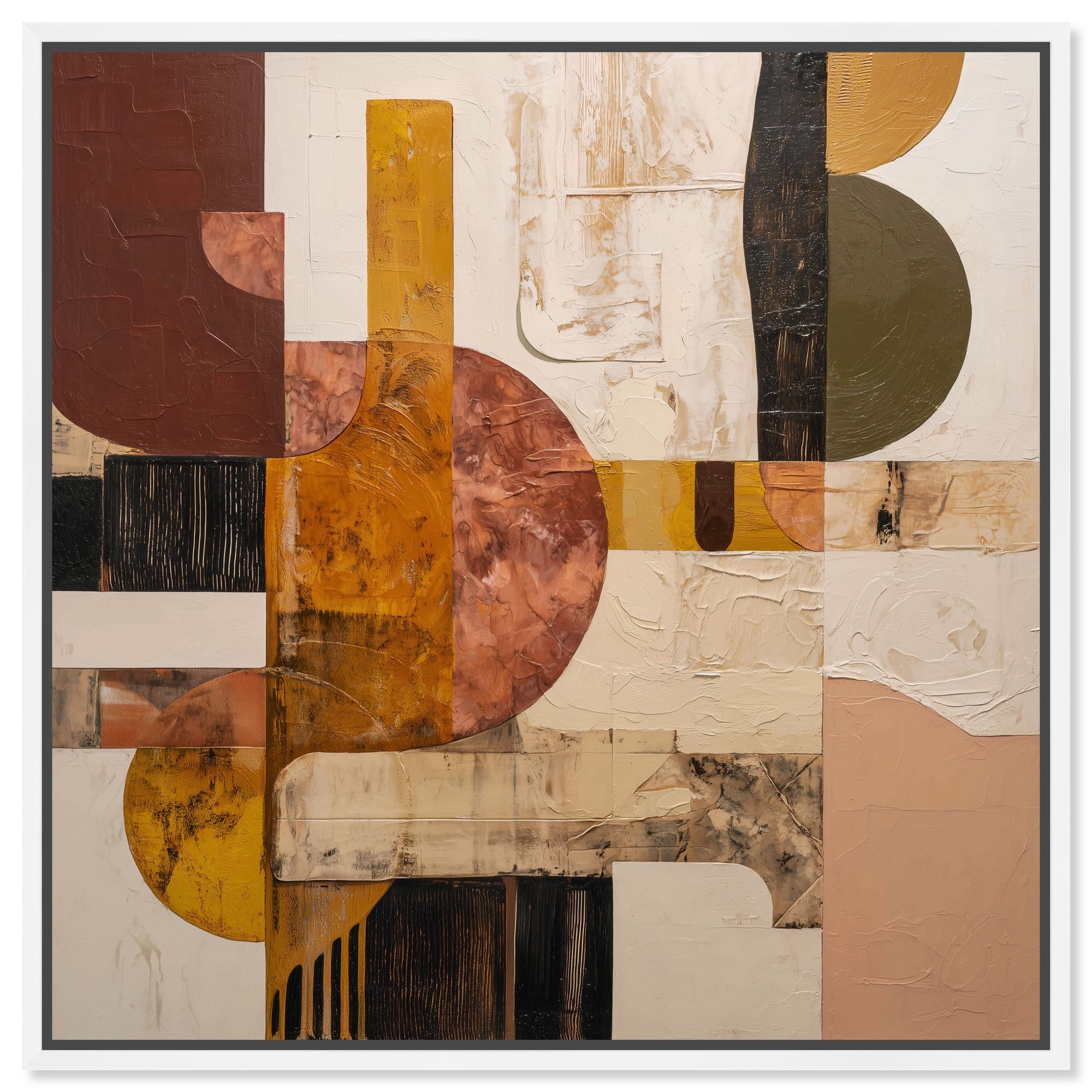 Contemporary Layers III Modern Wall Art Canvas Print by Art Remedy