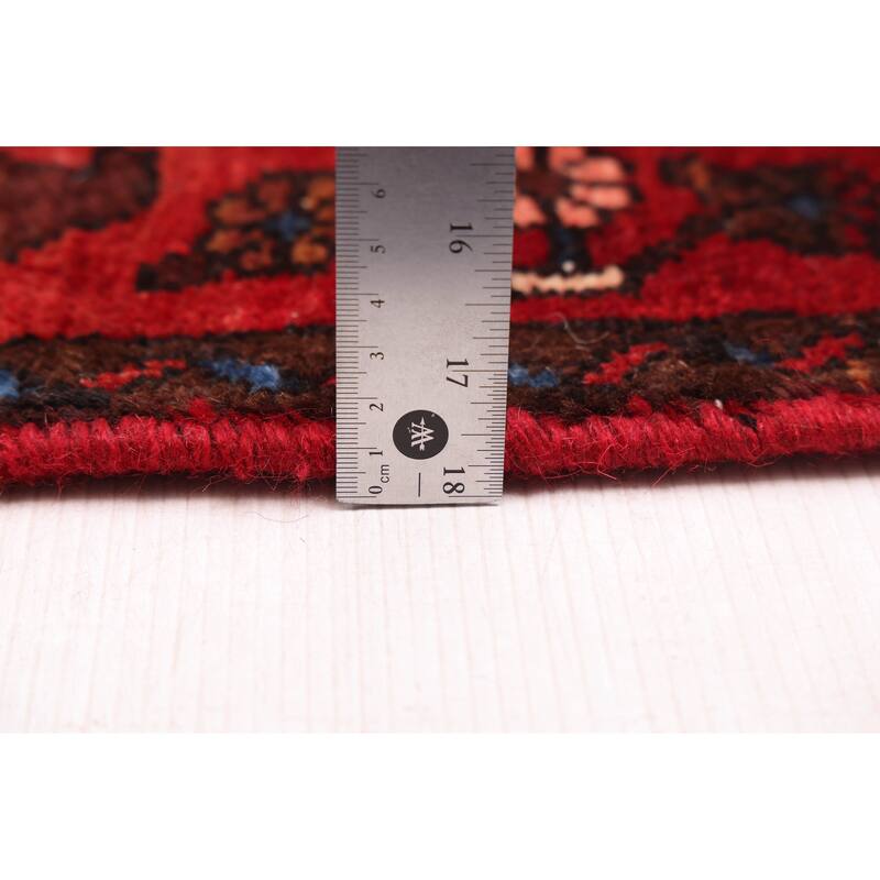 ECARPETGALLERY Hand-knotted Andelz Red Wool Rug - 4'8 x 13'6