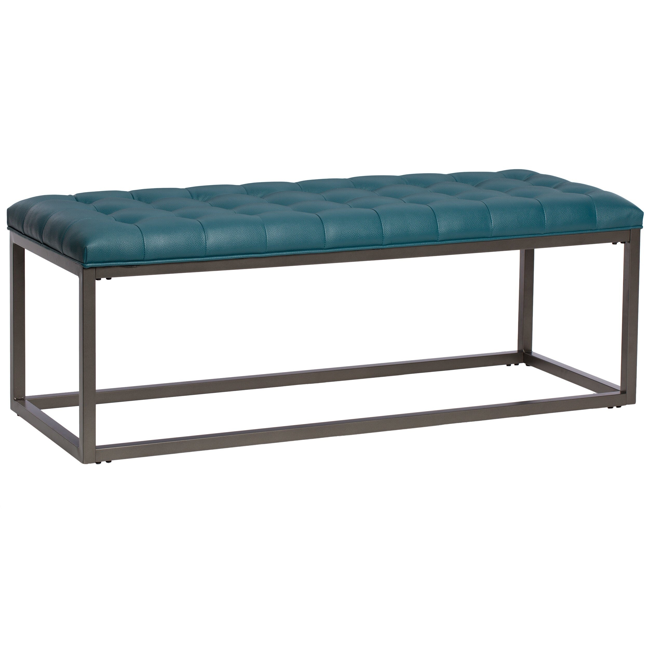 Strick & bolton healy sales leather tufted ottoman