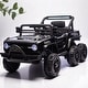 preview thumbnail 30 of 36, 12V Kids Electric Ride-On Car with truck car Remote Control, 4 Motors, Bluetooth, LED& Power Display - Battery Powered Vehicle Black