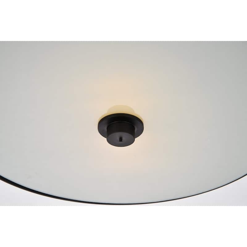 Ivy Court 2-light 12-inch Flush Mount Ceiling Light with White Shade