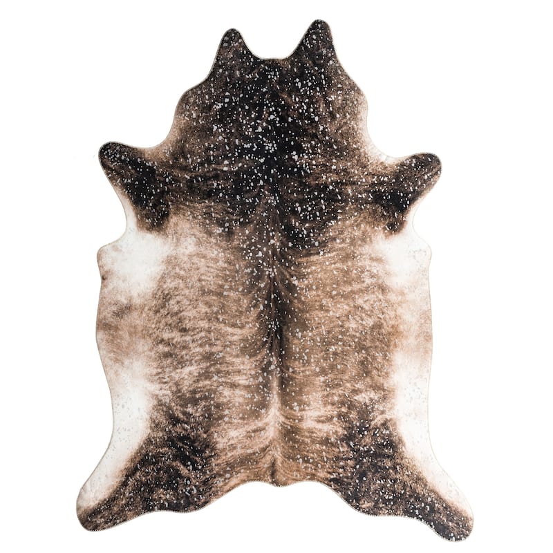 Asimi Collection Faux Cowhide Printed Rug