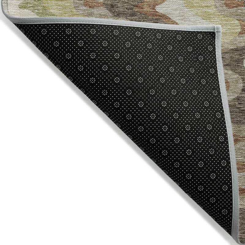 HomeRoots Abstract Transitional Rectangle Outdoor Rug