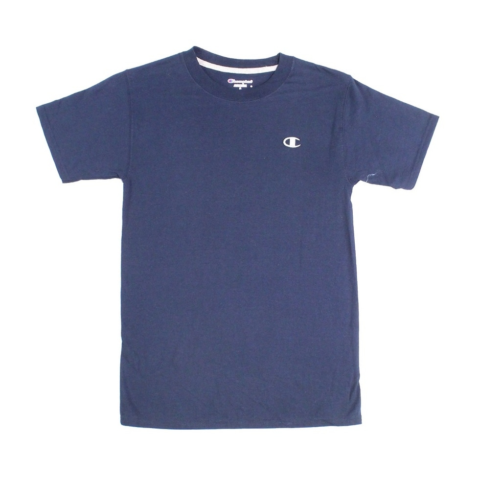 Shop Champion New Navy Blue Mens Size Small S Embroidered Logo Tee T Shirt Overstock 20110558