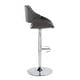 preview thumbnail 136 of 144, Silver Orchid Svellingen Adjustable Bar Stool with Rounded T Footrest - Set of 2