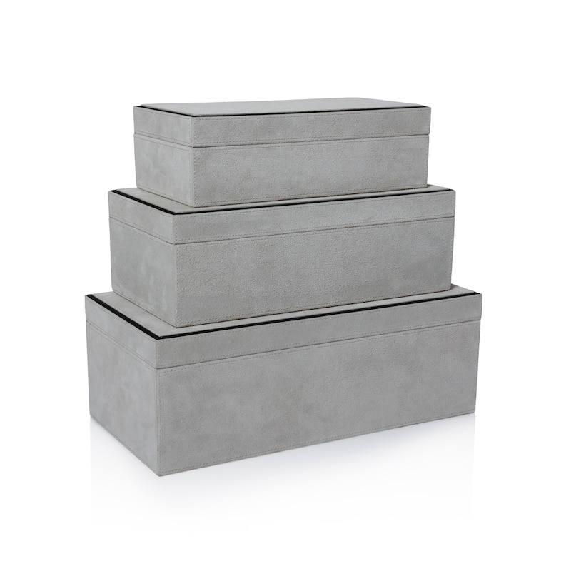 Arden Suede Leather Decorative Box