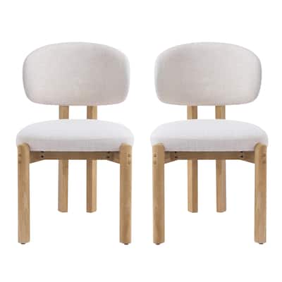 Christopher Knight Home - Aurelio Solid Rubberwood Upholstered Dining Chair