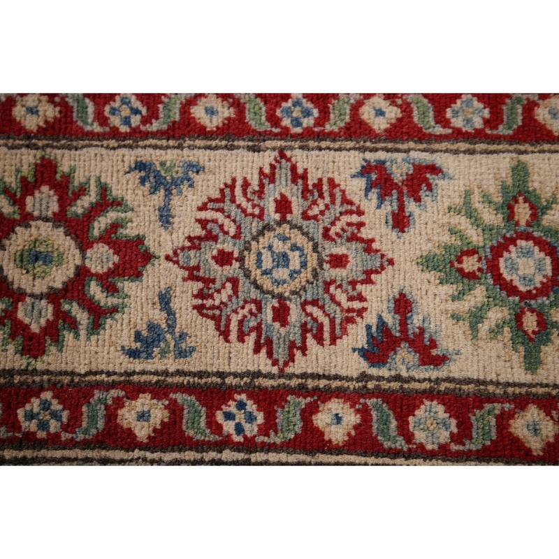 Kazak Oriental Area Rug Handmade Bedroom Wool Carpet - 3'11" x 5'11"