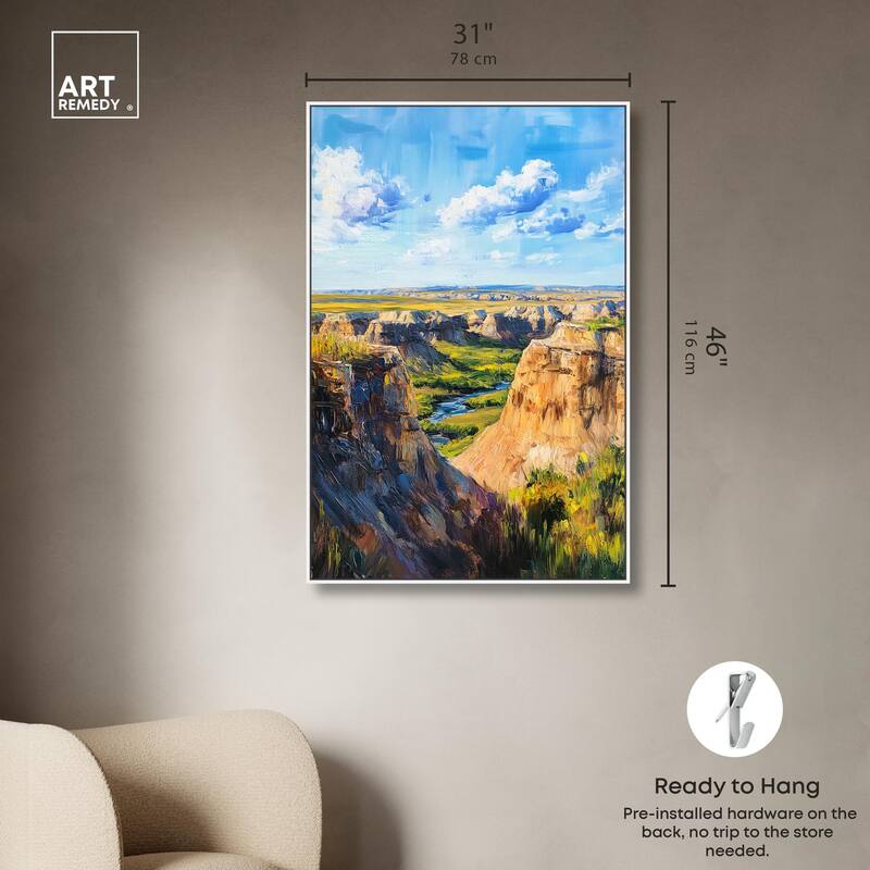 Rolling Hills and Sky II Canvas by Art Remedy