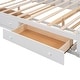 preview thumbnail 46 of 92, Platform Bed with All-in-One Cabinet & Sockets, Wooden Slats Support Bed Frame with 2 Drawers & Trundle-No Box Spring Required