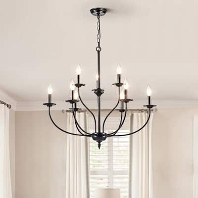 Maxax 9 - Light Candle Style Classic / Traditional Chandelier