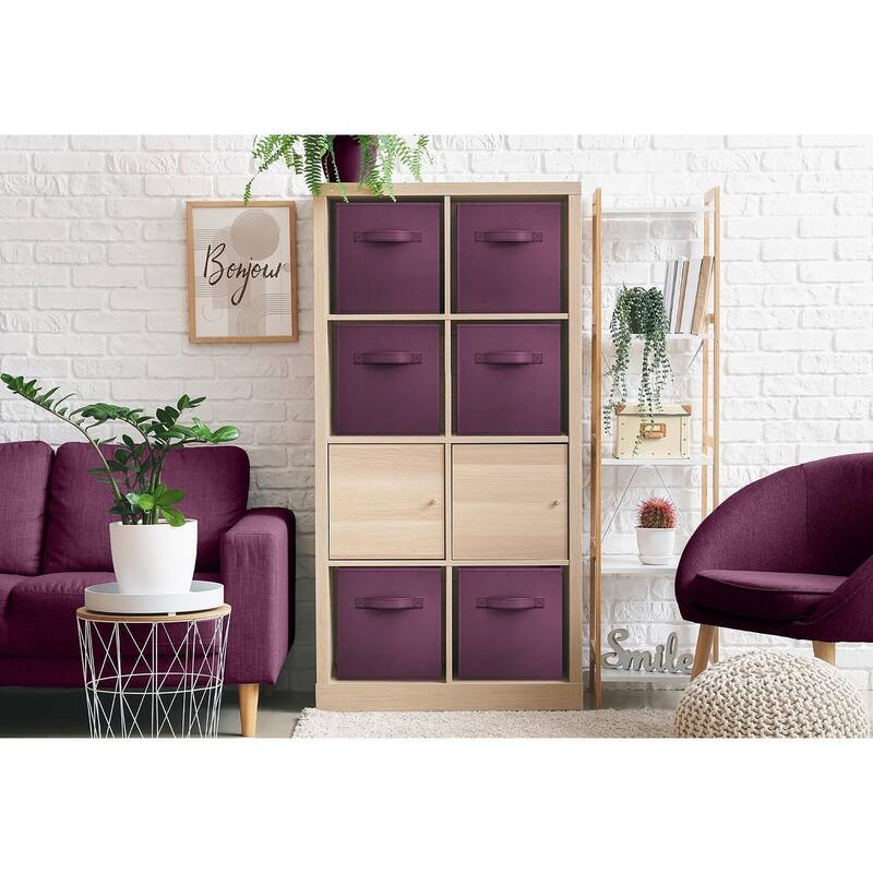Sorbus 11" Foldable Storage Cube Basket Lightweight Organization Solutions - Single Pack - 11" x 10.5 x 10.5