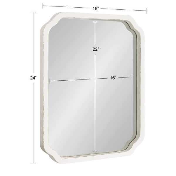 dimension image slide 0 of 9, Kate and Laurel Marston Square Wood Wall Mirror