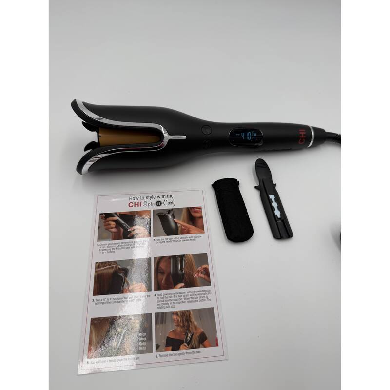 CHI Spin n Curl Ceramic Rotating Curler - 1"