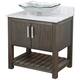Option Cafe Mocha / Carrara White Top / Brushed Nickel