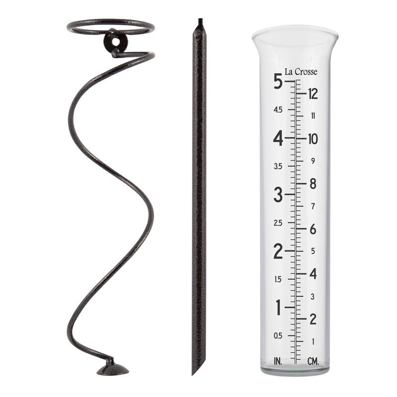 La Crosse 5 inch capacity Glass Spiral Rain Gauge Bed Bath & Beyond