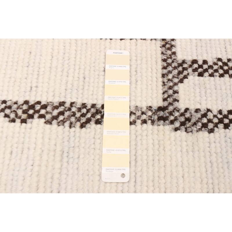 ECARPETGALLERY Hand-knotted Tangier Cream Wool Rug - 8'4 x 10'0