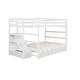 preview thumbnail 5 of 16, Versatile Full Over Full Bunk Bed with Twin Trundle, Stairs with Storage, and Safety Features