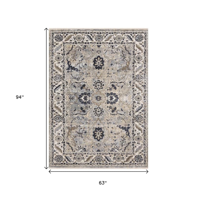 HomeRoots Medallion Modern Runner Area Rug