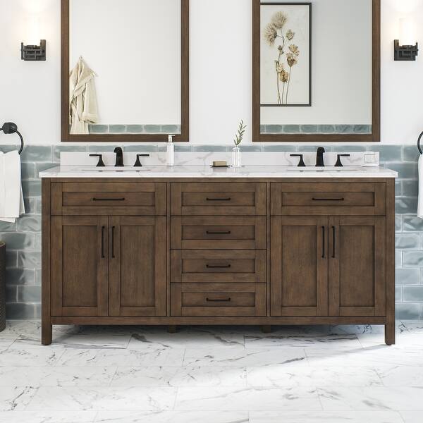 Ove Decors Tahoe 72 Inch Modern Almond Latte Vanity Overstock 31755313