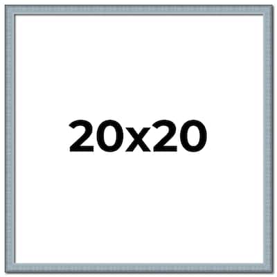 20x20 Frame Rustic Sky Blue Solid Wood Picture Frame | 0.75 Inch