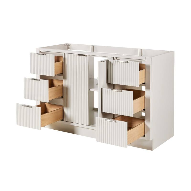 Ariel P54-BC Milan 54" Single Free Standing Vanity Cabinet