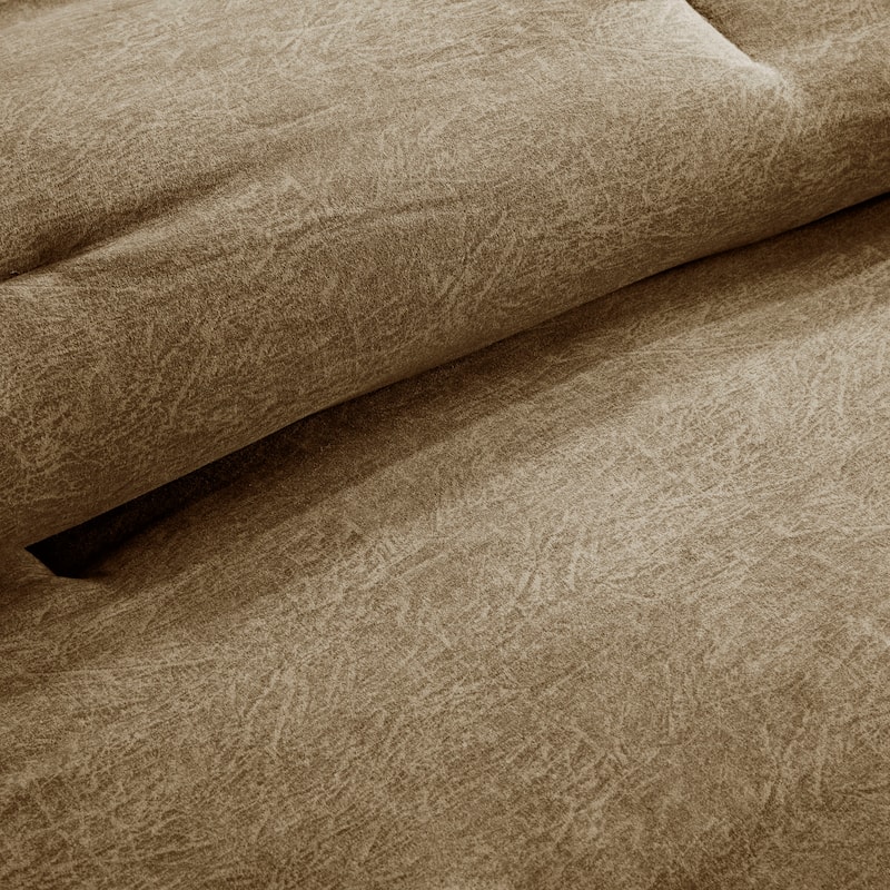 Madison Park Westbrook 7 Piece Faux Suede Comforter Set