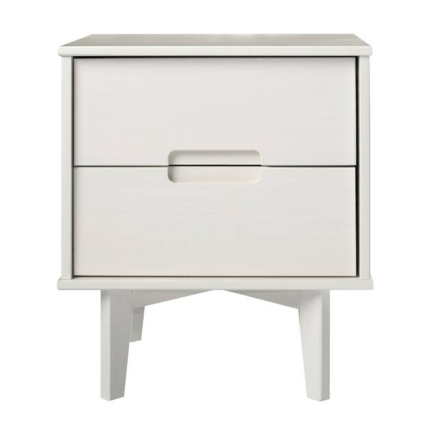 Middlebrook Mid-Century Solid Wood 2-Drawer Nightstand