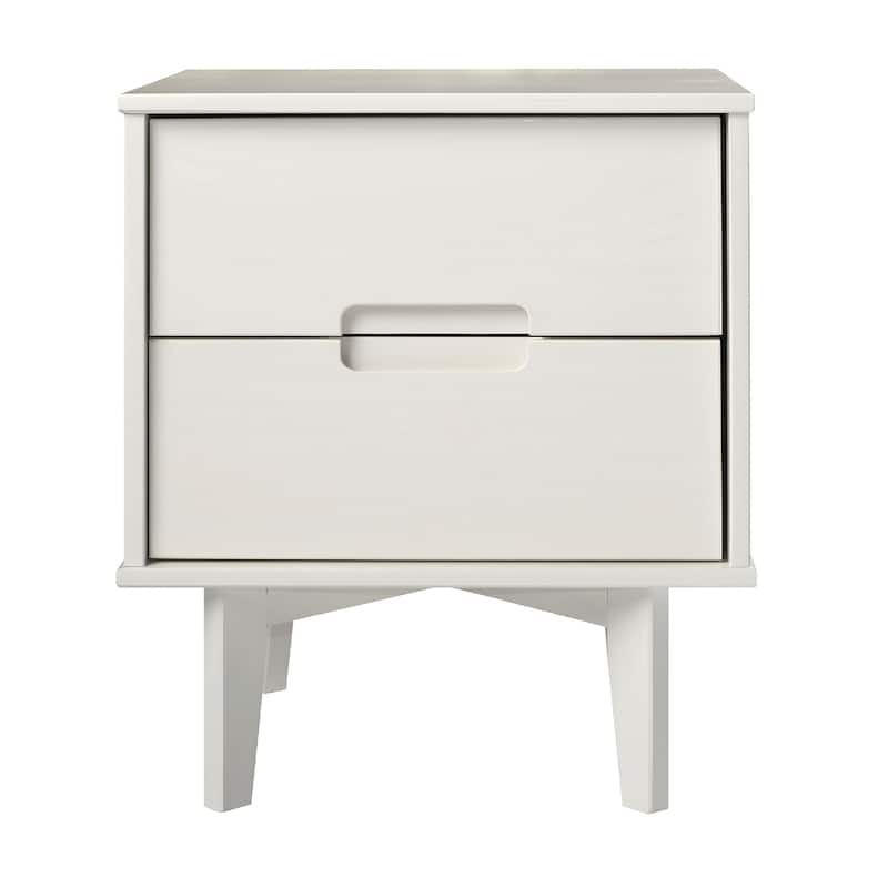Middlebrook Mid-Century Solid Wood 2-Drawer Nightstand