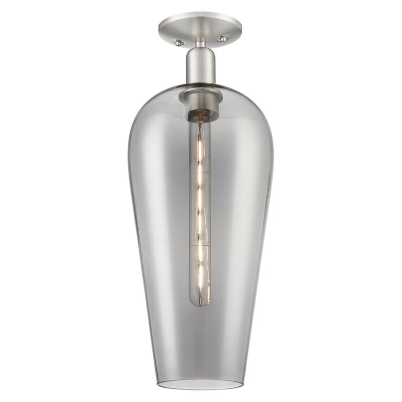 Innovations Lighting 716-1C-G456-8SM Chelsea 8" Wide Semi-Flush - Brushed Satin Nickel