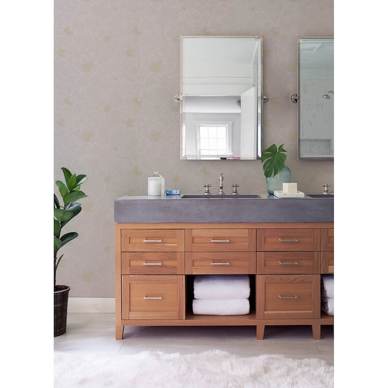 A-Street Prints Serendipity Taupe Shibori Wallpaper