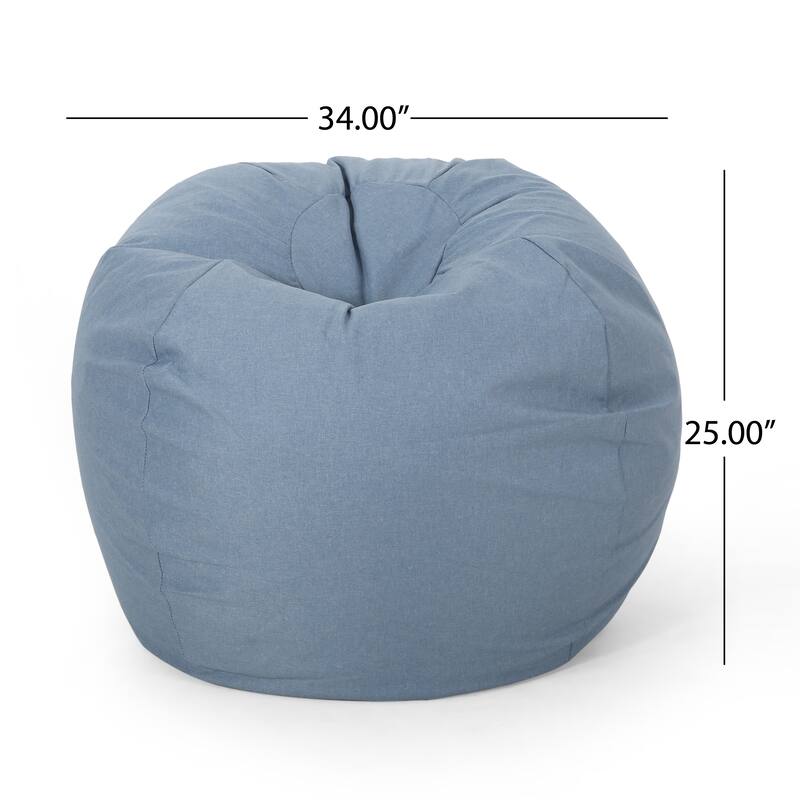 Chisal 3 Foot bean bag, Comfortable Faux Fur Seating for Bedrooms Teal